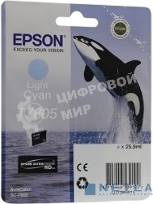Картридж струйный Epson светло-голубой SC-P600