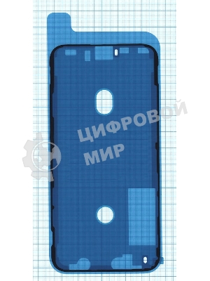 Водозащитная прокладка (проклейка) для iPhone XS, черная