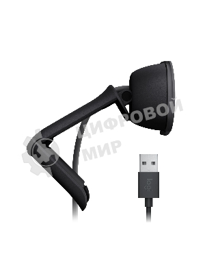 Веб-камера Logitech Brio 105 1920x1080, 30 кадр/с, USB Type-A, микрофон (шумоподавление), шторка приватности, автоосвещение, универсальное крепление