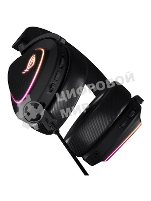 Гарнитура ASUS ROG Delta II чёрный, беспроводная + проводная, Bluetooth, подсветка