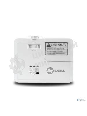 Проектор Exell EXD201W. Технология DLP, 3800 ANSI, WXGA (1280x800), 30 000:1. Проекционное отношение 1.54-1.72. Белый.