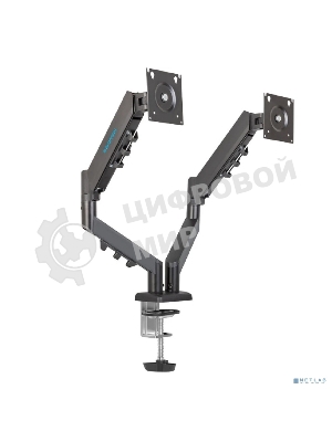 Кронштейн Kromax OFFICE-14 черный, 4 шт/уп. Кр. стал. настол. для 2-х мон. 15