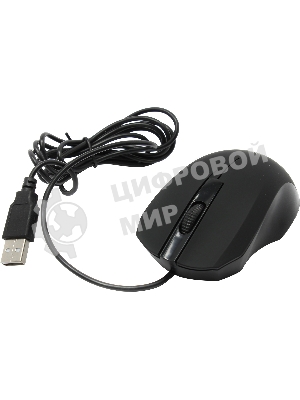 Мышь проводная Defender MM-310 черный, 1000 dpi, USB, кнопки - 3