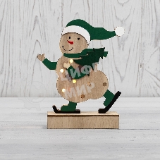 Деревянная фигурка Neon-night с подсветкой 