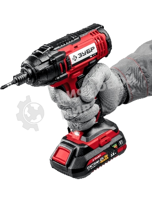 Винтоверт ЗУБР 18В, 2 АКБ (2Ач), в кейсе, ударный. ГВЛ-255-22