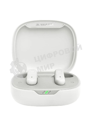 Наушники TWS JBL Wave Flex белый, вкладыши, Bluetooth, до 8 ч