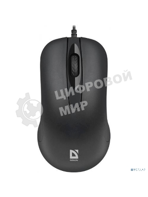 Мышь проводная Defender Classic MB-230 черный, 1600 dpi, USB, кнопки - 4