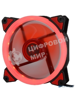 Вентилятор для корпуса Crown CMCF-12025S-1230 черный/красный, 120 мм, 1650 об/мин, 23 дБ, 3 pin