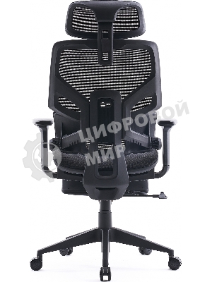 Кресло Cactus CS-CHR-MC01-BLBK синий, сетка, подголовник, подставка для ног