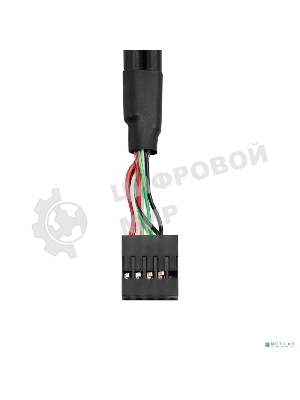 Планка портов в корпус 2xUSB 2.0 ExeGate BrctUSB2-2A-LP (USB 2.0 9pin (IDC 9pin F) --> 2x USB 2.0 Af, кабель 20 см, Low Profile)
