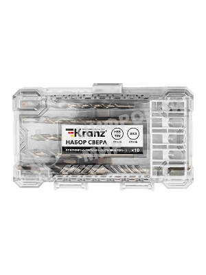 Набор сверл комбинированный, 10 предметов KRANZ