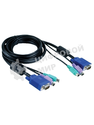 Переключатель D-Link DKVM-CB Кабель KVM длиной 1,8 м с разъемами PS2