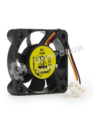 Вентилятор для корпуса Gembird черный, 40 мм, 6000 об/мин, 25 дБ, 3 pin