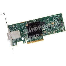 Контроллер LSI SAS9300-8E (PCI-E 3.0 x8, LP, EXTERNAL) SGL SAS12G, 8port (2*extSFF8644), Каб.отдельно