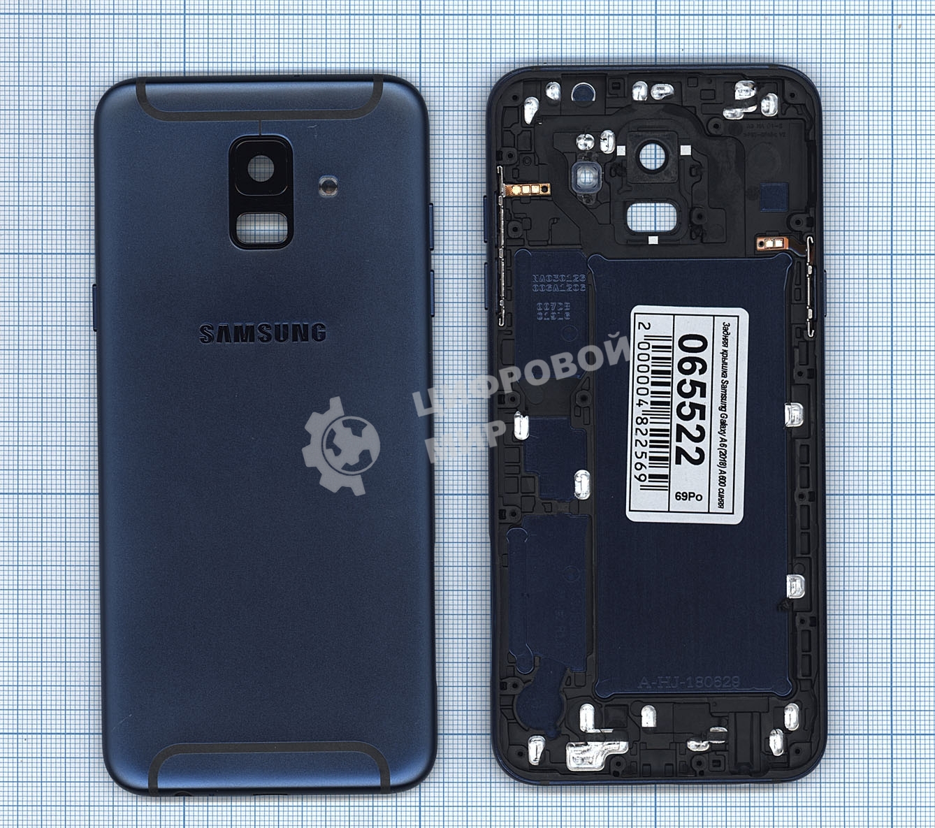 Задняя крышка для Samsung Galaxy A6 (2018) SM-A600F синий