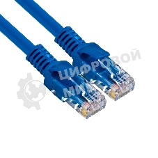 Патч-корд ExeGate UTP-RJ45-RJ45-C6-1M-BL, UTP, cat.6, 1м, синий