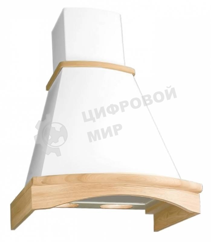 Вытяжка каминная Elikor Ротонда 60П-650-П3Л бежевый/дуб, 60 см, 650 куб. м/ч, 60 дБ