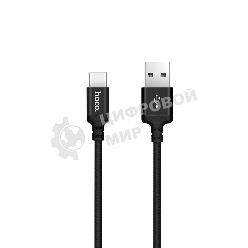 Кабель HOCO X14 USB 2.0, AM/Type-C M, черный, 1м