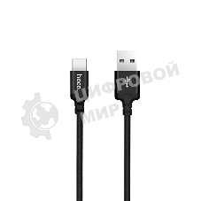 Кабель HOCO X14 USB 2.0, AM/Type-C M, черный, 1м