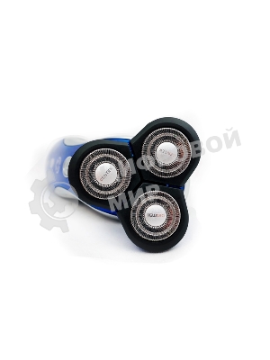 Электробритва Centek CT-2170 (синий) ротор 3D, влажное бритье, 3 плав.головки, 2-ные лезвия, до 50 мин раб