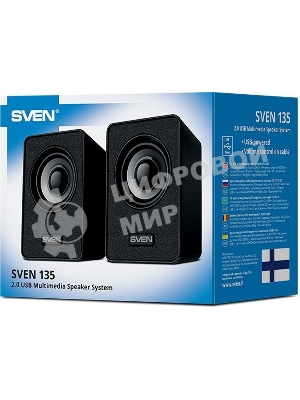 Акустическая система SVEN 135, черный (6 Вт, питание USB)