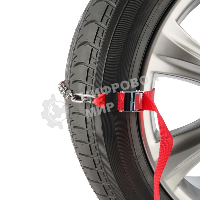 Цепи (браслеты) противоскольжения Rexant для легковых автомобилей, однорядные, к-т 6 шт.