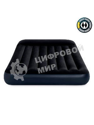 Надувной матрас 64142, Intex, 137х191х25см с подголовником, до 272кг, уп.3