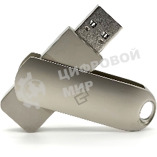 Флешка USB Digma DRIVE3 (DGFUM256A30SR), 256Gb, USB 3.0, R/W 120/50, серебристый