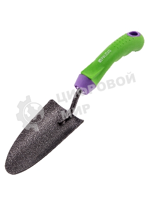 Совок посадочный узкий Palisad ERA 65х300 мм, стальной, обрезиненная эргономичная рукоятка