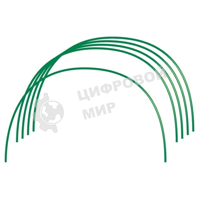 Парниковые Дуги в ПВХ 0,85х0,9м 6 шт. диаметр провол. 5мм Россия