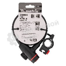 Замок тросовый универсальный с держателем Matrix 12х1200 мм