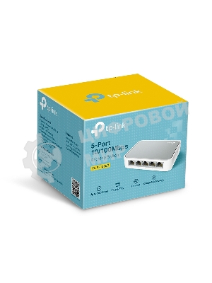 Коммутатор TP-Link SOHO TL-SF1005D Коммутатор 5-port 10/100M mini Desktop Switch, 5 10/100M RJ45 ports, Plastic case