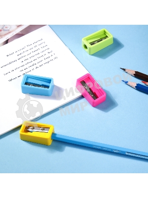 Точилка для карандашей ручная Deli EH556, 1 отверстие, пластик, ассорти