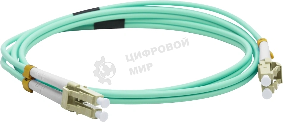 Патч-корд LANMASTER LAN-2LC-2LC/OM3-10 2x50/125 OM3 LC дуплекс-LC дуплекс 10м LSZH голубой