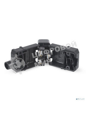 Вилка Cabeus, вилка IEC 320 C19, 16А, для кабеля, : черный