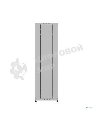 Шкаф серверный NTSS Премиум (NTSS-R22U6060GS) напольный 22U 600x600 мм пер. дв. стекл. металл 900 кг серый IP20 сталь