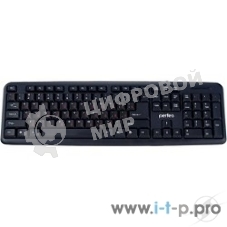 Клавиатура PERFEO PF-6106-USB черный(Perfeo клавиатура стандартная, PS/2, черная (PF-6106-ST) Размеры: 442x132x25 мм)