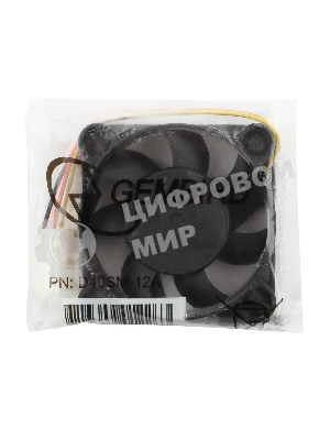 Вентилятор для корпуса Gembird черный, 40 мм, 6000 об/мин, 25 дБ, 3 pin