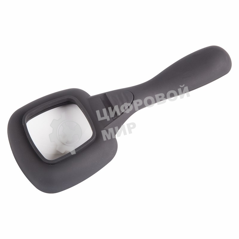 Лупа Rexant ручная квадратная 4х с подсведкой LED 6шт