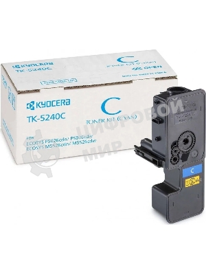 Картридж лазерный Kyocera TK-5240C (1T02R7CNL0) голубой для P5026cdn/cdw, M5526cdn/cdw 3000 стр.