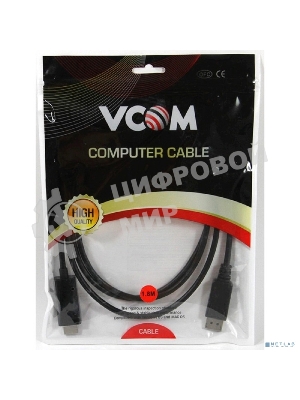 Переходник VCOM CG494-B Кабель-переходник DisplayPort M-> HDMI M 1.8m