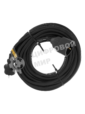 Удлинитель-шнур силовой Top Series, КГТТ, 20м, 1 розетка, 3*1,5 мм Denzel