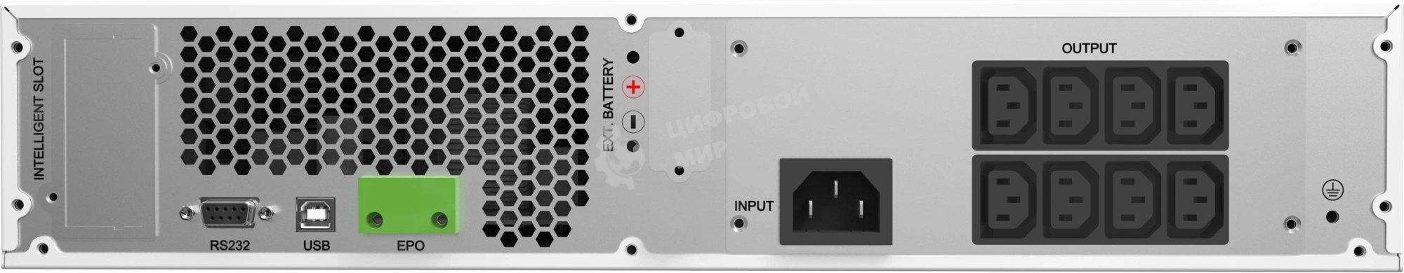 Источник бесперебойного питания Ippon Na+ RTA 2000 2000Вт 2000ВА белый