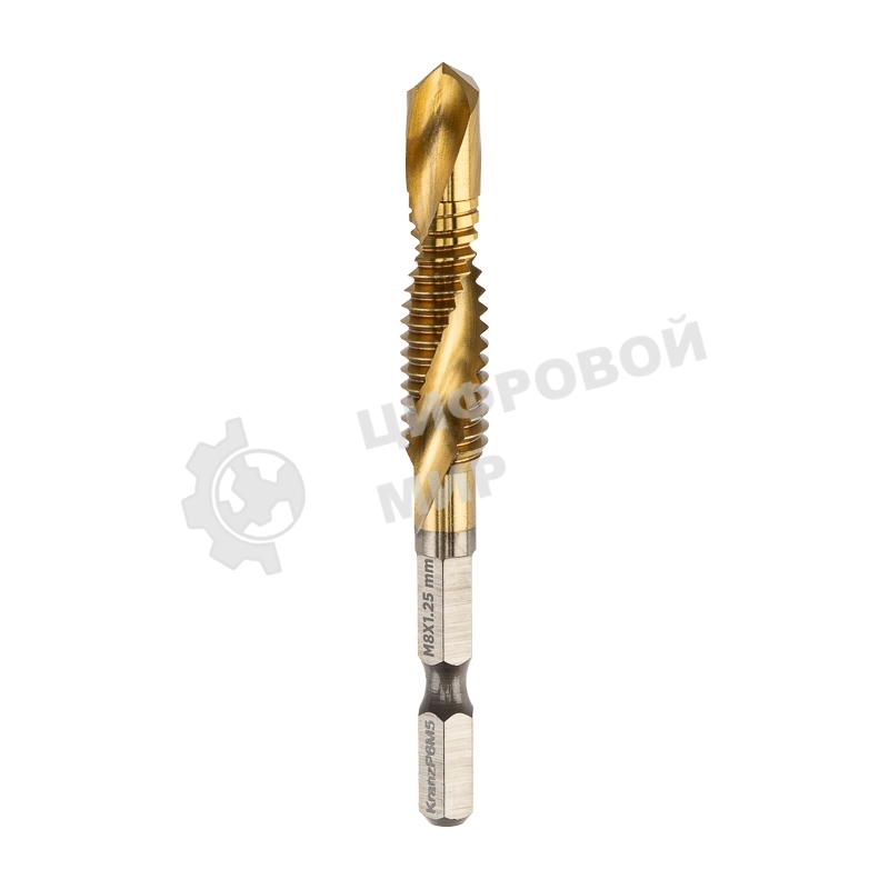 Сверло-метчик М8, Р6М5 ТИТАН KRANZ
