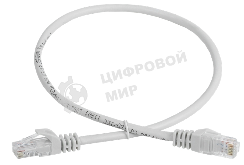 Патч-корд cat.5е UTP 2м сер. GENERICA ITK PC01-C5EU-2M-G