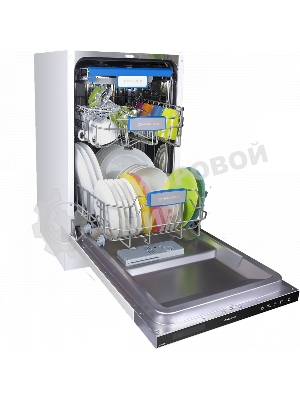 Встраиваемая посудомоечная машина Maunfeld MLP-08IM, черный, 44.8 см, 10 компл., 47 дБ, класс A++