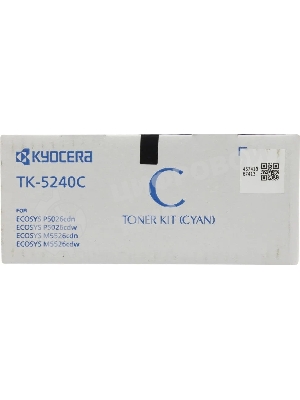 Картридж лазерный Kyocera TK-5240C (1T02R7CNL0) голубой для P5026cdn/cdw, M5526cdn/cdw 3000 стр.