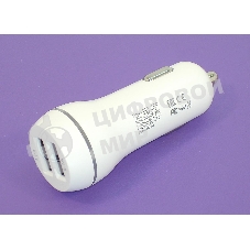 Автомобильное зарядное устройство AMPERIN CCW2USB USB 1 DC 5V/2.1A USB 2 5V/1A белый