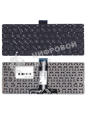 Клавиатура для ноутбука HP Pavilion x360 11-K черная без рамки горизонтальный Enter