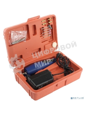 Дрель (гравер) Rexant 12000 об/мин, 12 Вт, 10 насадок, в кейсе